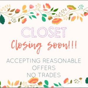 Accepting reasonable offers!